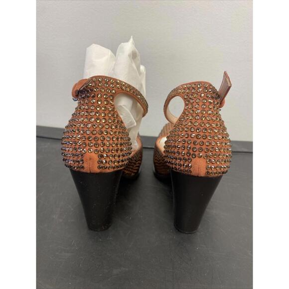 stella mccartney Womens Cowboy Crystal All Over Heels Rust Size 36.5 $1465.00 - Picture 6 of 14